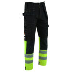 Flash Pro Hivis Work Trouser - Green - Image 3